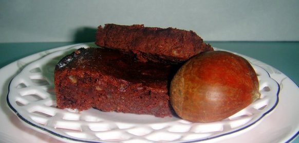 Шоколадный пирог с каштанами ( безглютеновая выпечка)
