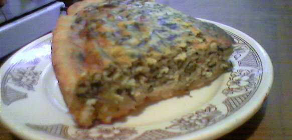 пирог со щавелем и зеленью