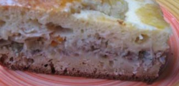 Нежный мясной пирог на кефирном тесте