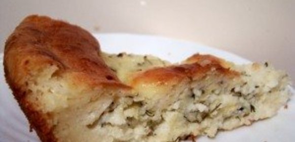 Пирог-суфле с зеленью