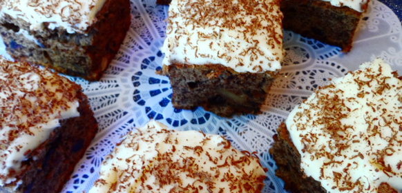 Шоколадный кекс-пирог с черносливом и орехами