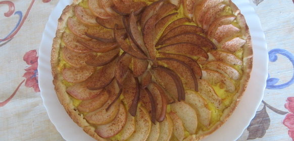 Яблоки+Груши+Творог = Песочный ароматный пирог!!