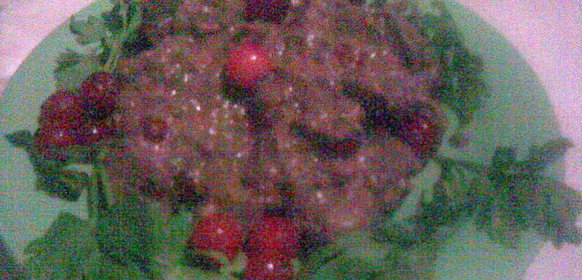 Перевернутый томатный пирог с оливками