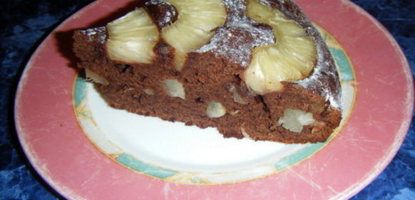 Шоколадно-Ликёрный Пирог с Ананасом