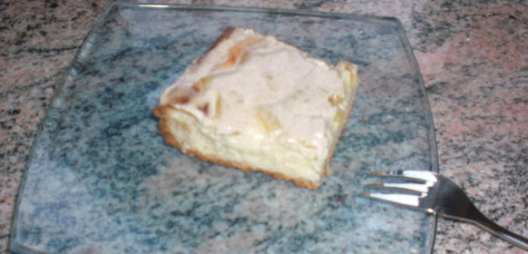 Rhabarberkuchen,( Пирог из ревеня, вариант )