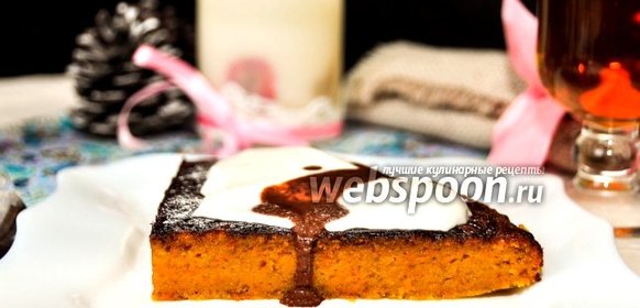 Морковный пирог с шоколадным ганашем