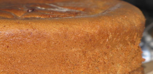 Мокрый пирог с абрикосовым джемом