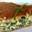 Древнеримский пирог с сыром фета и зеленым луком