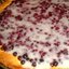 Пирог с брусникой и сметанный кремом