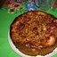 Пирог с вишнями и ореховым крокантом