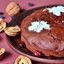 Шоколадный пирог с сухофруктами и орехами (постный)