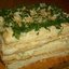 Закусочный пирог из слоеного теста с сыром и зеленью