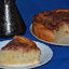 Сливочно-ванильный пирог с яблоками и клюквенным джемом