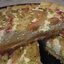 Закусочный соленый пирог с творогом, ревенем и сельдереем