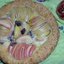 Яблочный пирог с вялеными вишнями под нежной йогуртовой заливкой