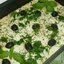 Творожный пирог с маслинами и зеленью