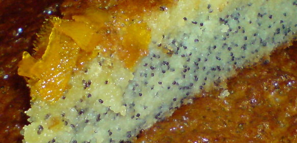 Апельсиновый пирог с маком