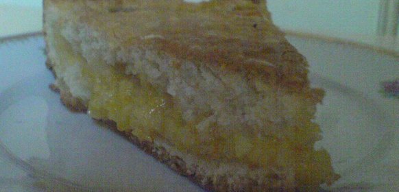 Цитрусовый пирог из лёгкого теста на кефире